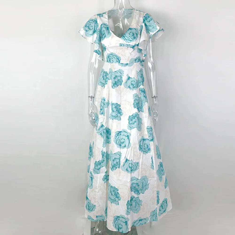 New Design Lady Clothing Evening Elegant Plus Size Women'S Dresses Women Print Big Swing Casual Dress